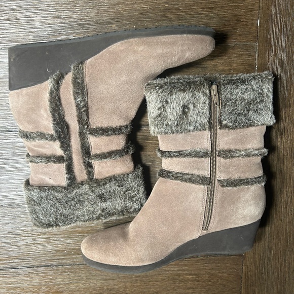 Easy Spirit Esbrandia Leather wedged boots size 8 - Picture 6 of 10